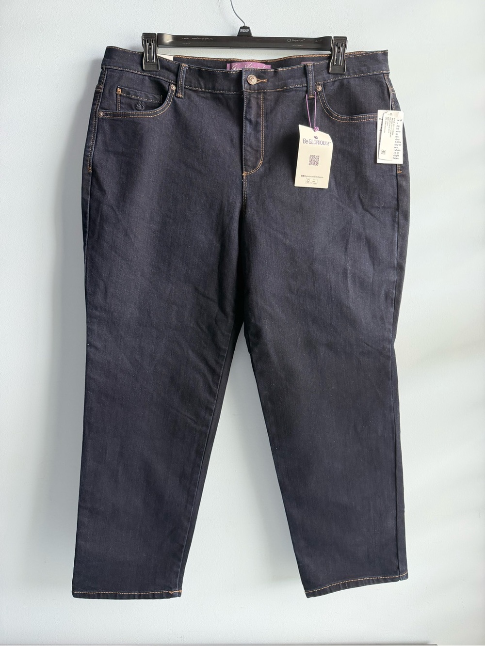 Gloria Vanderbilt Women's Petite Amanda Classic Straight Jeans Size 16W Short
